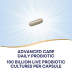 Nature's Way Fortify Optima Probiótico para Adultos, 100 Mil Millones de Cultivos Vivos, 16 Cepas, Prebiótico Vegetal, 30 Cápsulas