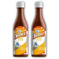 Scott's Emulsion Aceite de Hígado de Bacalao Sabor Tradicional con Vitaminas A y D y Calcio, Pack de 2 x 180 ml