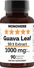 MONOHERB Extracto de Hoja de Guayaba 10:1 1000 mg - 90 Cápsulas