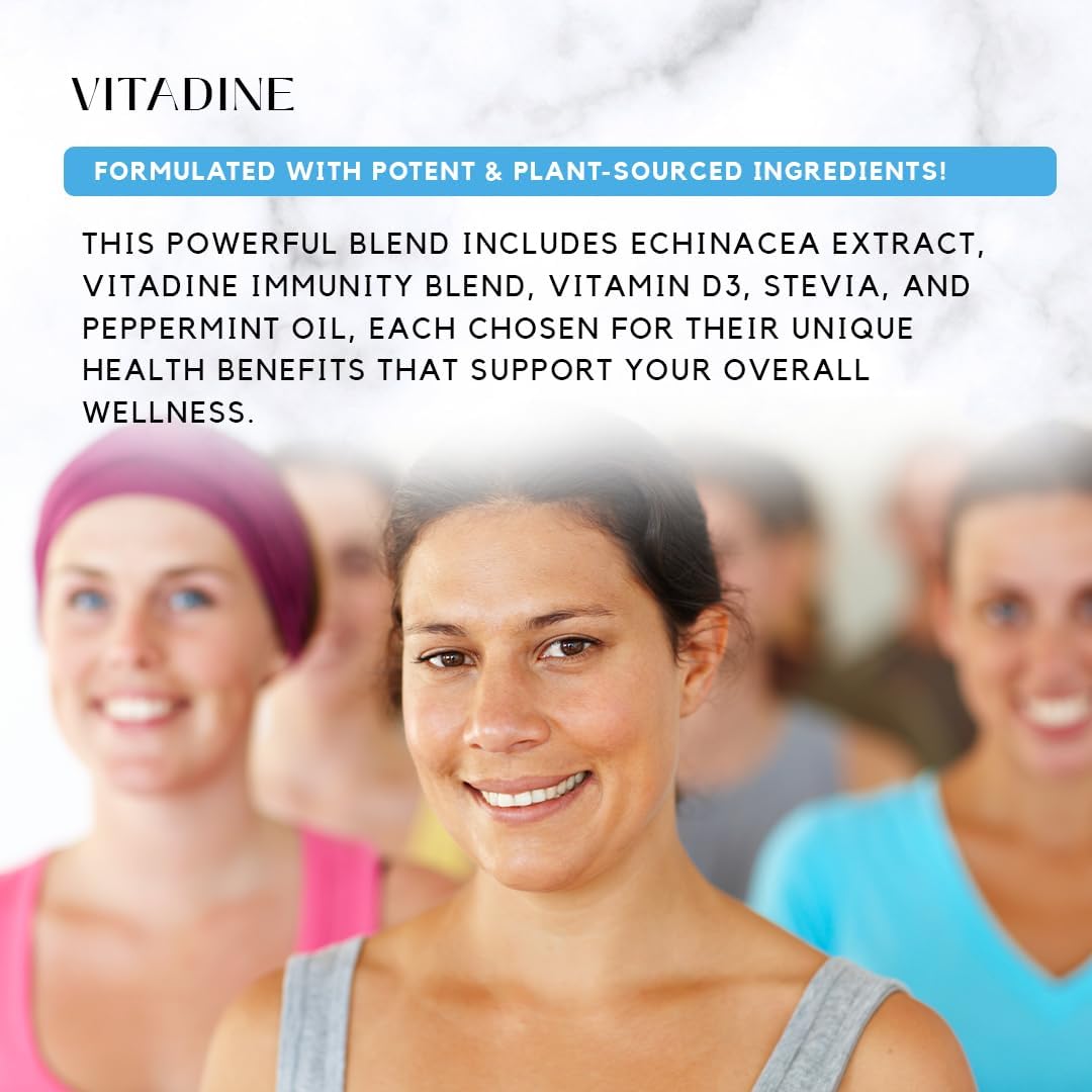 Vitadine, 343 mg, 118 ml Líquido, 302 Servicios, Hecho en EE.UU., Ingredientes Vegetales, Extracto de Equinácea, Vitamina D3, Sin Gluten
