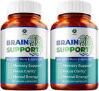 1 Suplemento Cerebral – Nootrópico con Alpha GPC, Ginkgo y Bacopa – 90 Cápsulas Veganas – Para Memoria y Concentración