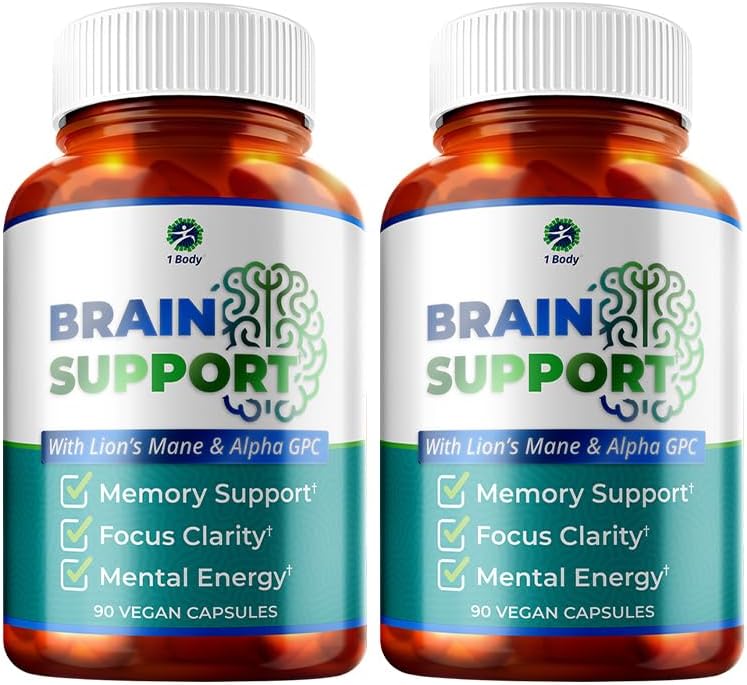 1 Suplemento Cerebral – Nootrópico con Alpha GPC, Ginkgo y Bacopa – 90 Cápsulas Veganas – Para Memoria y Concentración