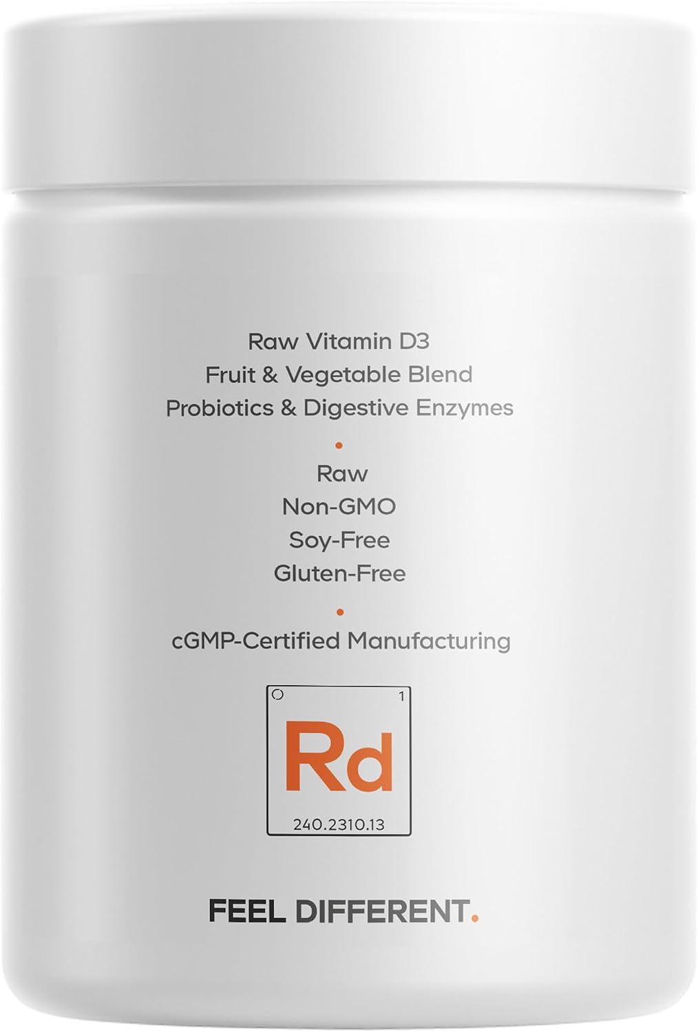 Codeage Raw Vitamin D3+ Alta Potencia 5000 IU - 60 Cápsulas