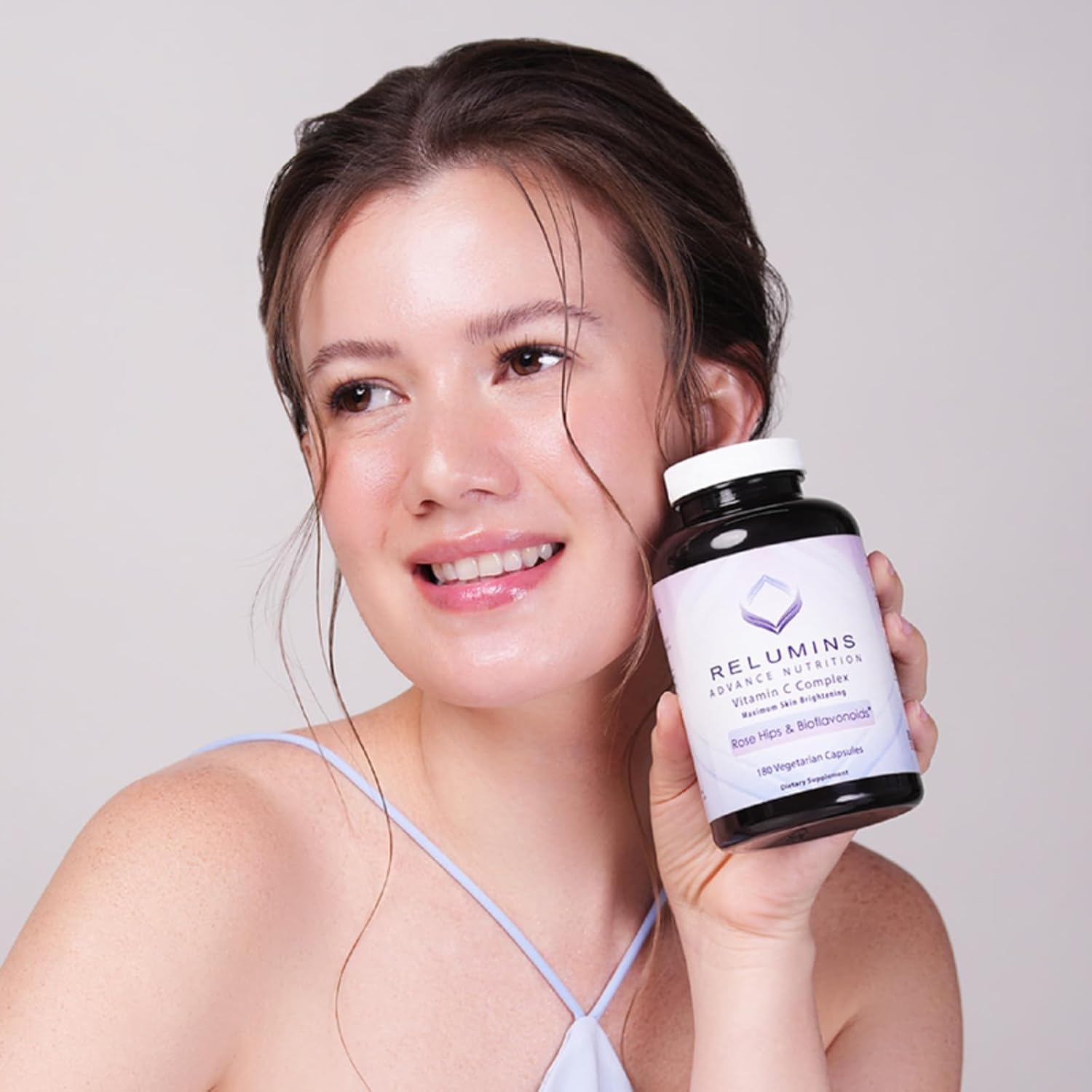 Relumins Vitamina C con Escaramujo - 1000 mg - 180 Cápsulas (30 Días)
