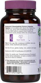 Bluebonnet Homocysteine Formula, 120 Vegetable Capsules