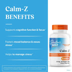 Doctor's Best Calm-Z - Suplemento de Zembrin (Sceletium tortuosum) 25 mg, 60 Cápsulas