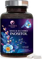Myo-Inositol y D-Chiro Inositol 1025mg - Ratio 40:1 - Apoyo Ovárico y Hormonal - Vegano - Vitamina B8 - 60 Cápsulas
