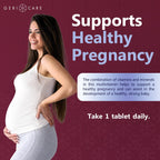 HealthStar Prenatal Multivitamin for Healthy Mom & Baby - Folate + Vitamin C + Vitamin D + Iron + Calcium + B12 - 100 Tablets