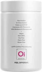 Codeage Liposomal Ovarian Inositol+ - Myo-Inositol y D-Chiro-Inositol 40:1, Folato 5-MTHF, CoQ10, 120 Cápsulas