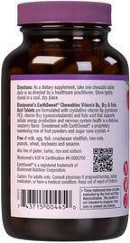 Bluebonnet Nutrition EarthSweet Vitamin B6, B12 plus Ácido Fólico Comprimidos Masticables - 60 Comprimidos, Sabor Frambuesa