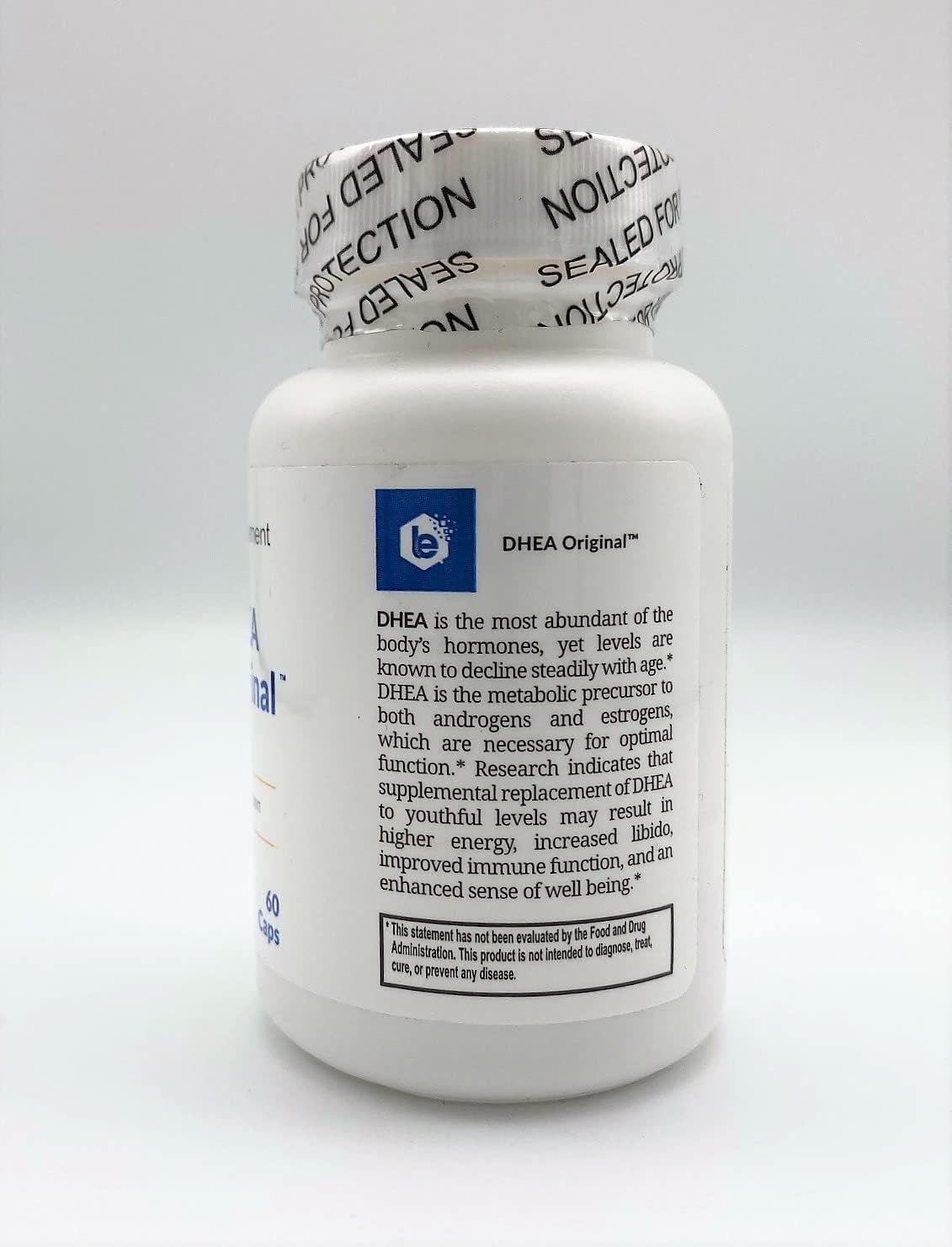 Life Enhancement DHEA Original - 25 mg DHEA con 4 mg de Vitamina C - 60 Cápsulas