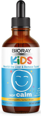 BIORAY Kids NDF Calm, Vainilla - 118 ml - Complemento para niños con clorella