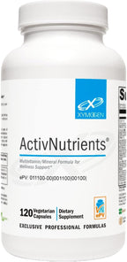 XYMOGEN ActivNutrients - Fórmula Multivitamínica y Multimineral - Apoyo para Bienestar, Inmunidad y Energía - Vitaminas B Activas y Minerales Quelados - Vegetariano, No OGM y Sin Gluten - 120 Comprimidos