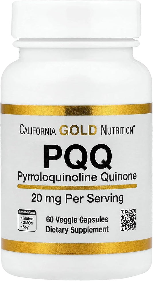 Lake Avenue Nutrition PQQ (Pirroloquinolina Quinona) 20 mg, 60 Cápsulas Vegetales
