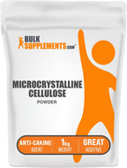 BulkSupplements Celulosa Microcristalina en Polvo - MCC, Grado Alimenticio, Excipiente, Aglutinante y Antiaglomerante, 5 kg