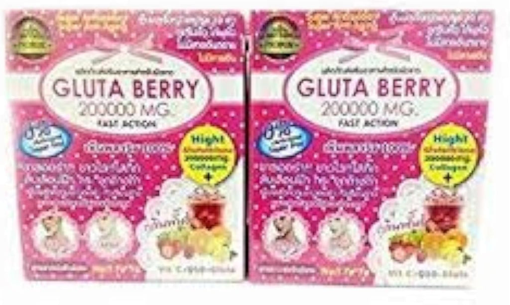 Gluta Berry 200000 mg Drink PUNCH - Bebida de Glutatión y Colágeno (10 sobres)