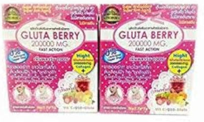 Gluta Berry 200000 mg Drink PUNCH - Bebida de Glutatión y Colágeno (10 sobres) – Image 1