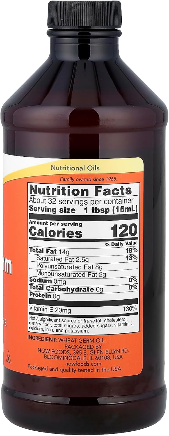 Wheat Germ Oil - 16 fl oz (473 ml) by NOW Foods