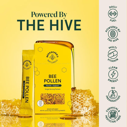 Beekeeper's Naturals - Polen de Abeja 100% – Mezclar con miel o cremas de frutos secos para untar en tostadas. – Image 3