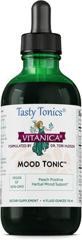 Vitanica Mood Tonic, Melocotón Apoyo Positivo del Estado de Ánimo - 118 ml