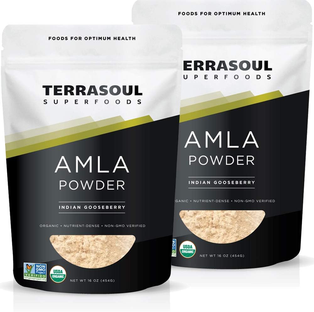 Terrasoul Superfoods Organic Amla Berry Powder (Amalaki), 2 Lbs - Rich in Antioxidant Vitamin C | Supports Immunity – Image 1