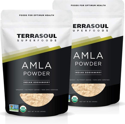 Terrasoul Superfoods Organic Amla Berry Powder (Amalaki), 2 Lbs - Rich in Antioxidant Vitamin C | Supports Immunity – Image 1