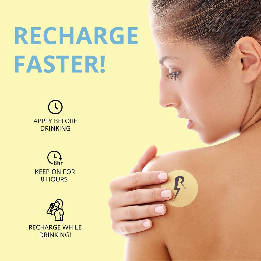 The Recharge Patch 24-Pack: Parches de Recuperación para Viajes, Cruceros y Festivales