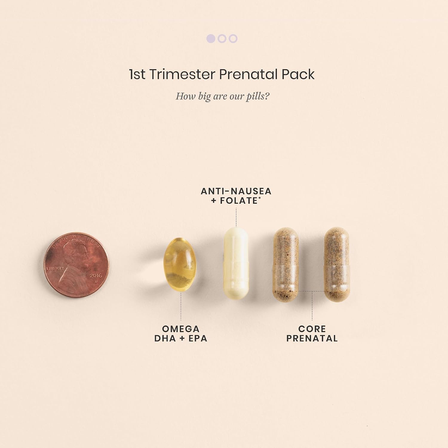 Perelel Pack Prenatal 1er Trimestre – 30 Sobres Diarios con Folato, Omega 3, Vitamina D, Hierro y Jengibre