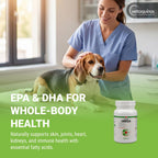 Vetoquinol Triglyceride OMEGA - Aceite de Pescado para Perros y Gatos - 60 Cápsulas