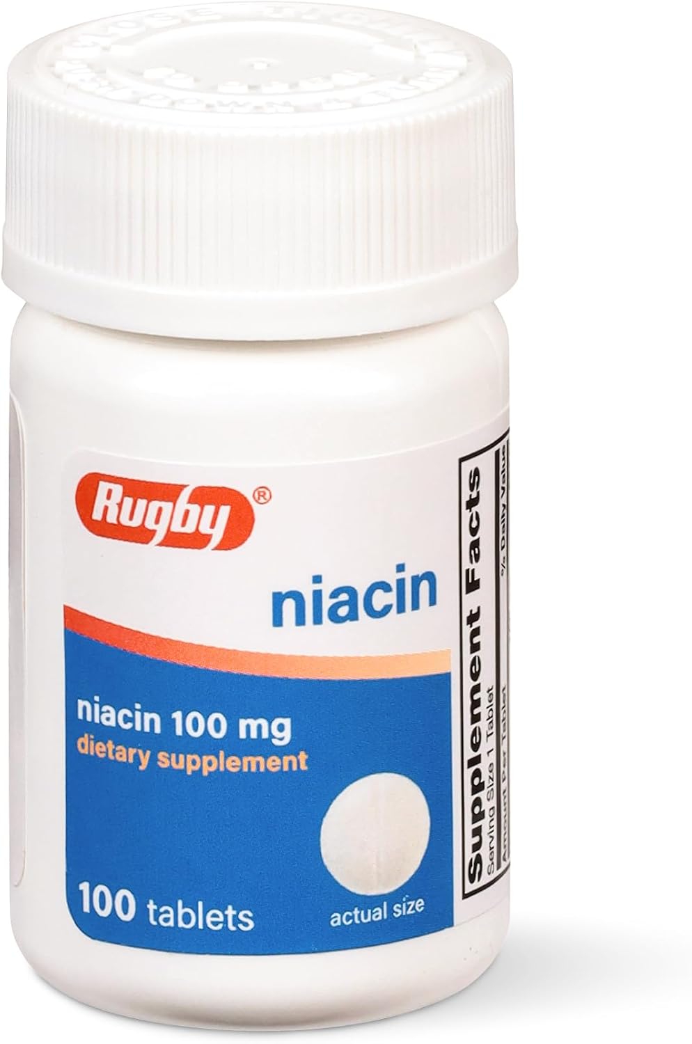 Rugby Niacina 100mg - 100 Tabletas con Calcio