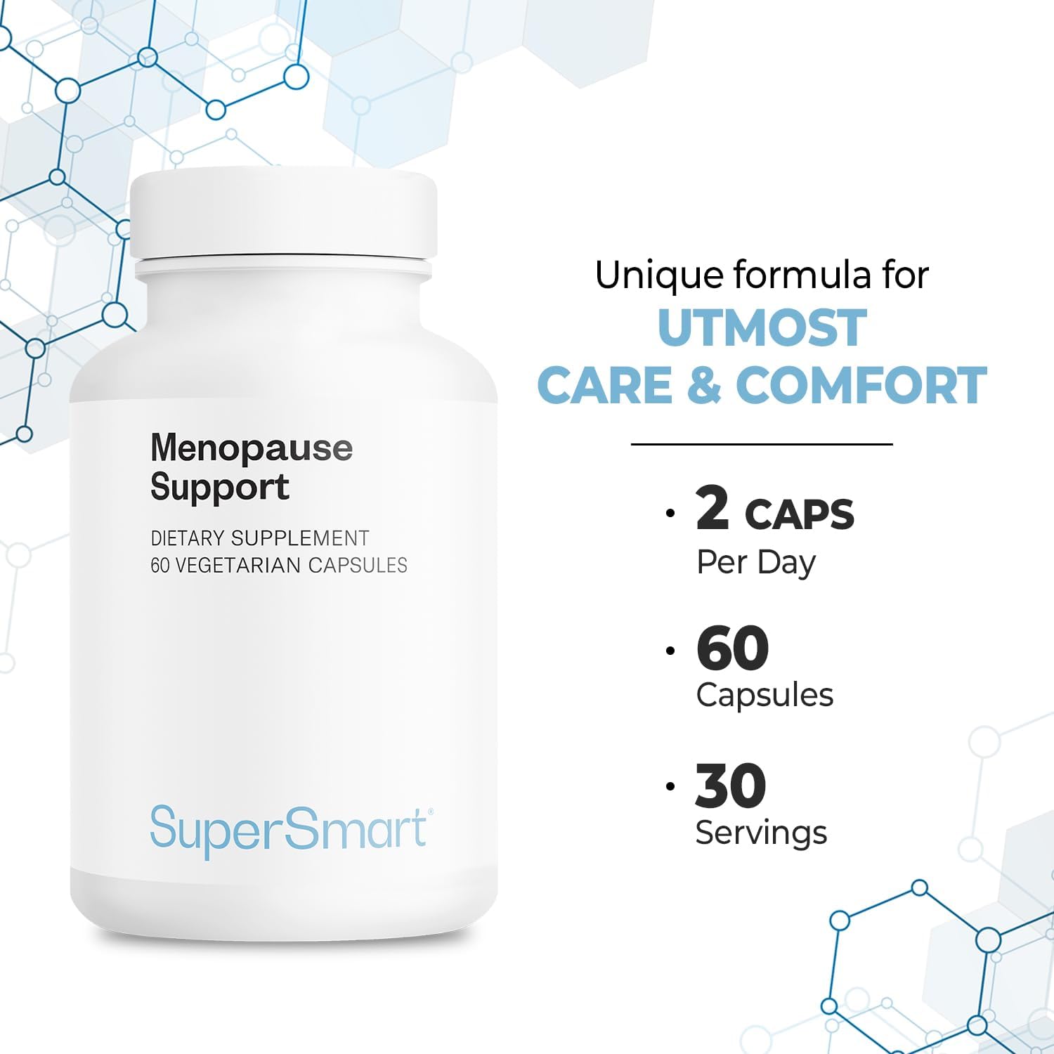 Supersmart Menopause Support (Advanced Formula) - 60 Cápsulas Vegetarianas