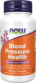 Now Foods Salud de la Presión Arterial 90 Cápsulas Vegetales, Paquete de 2