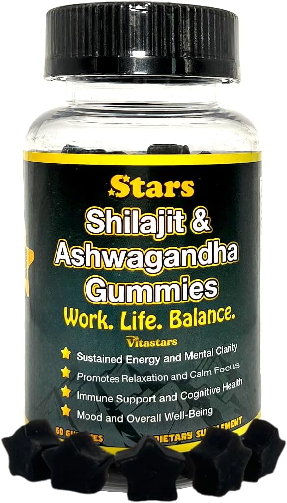 Vitastars Gominolas Orgánicas de Sea Moss con Vinagre de Manzana, Bardana y Fucus | 3000 mg, 60 Gominolas