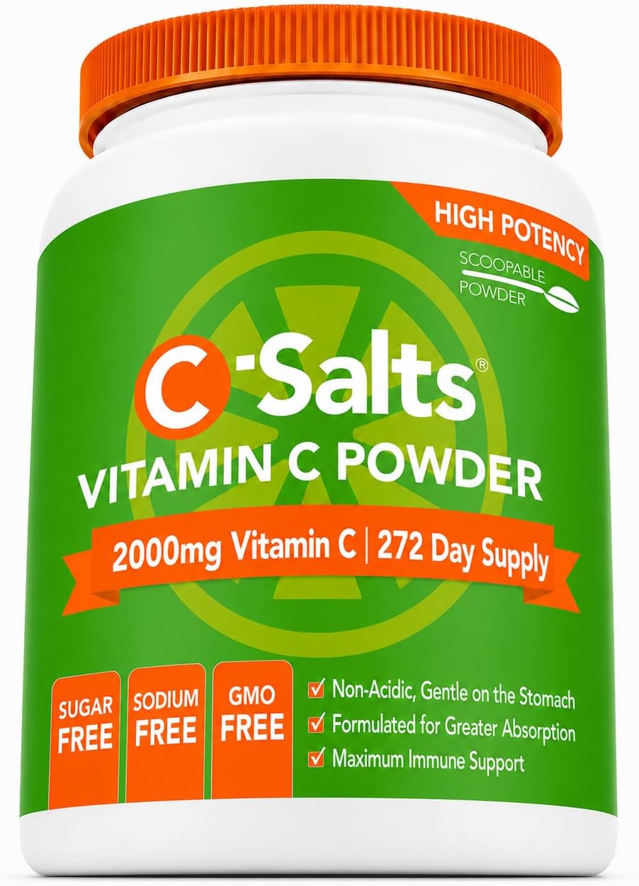 C-Salts Vitamina C en Polvo Bufferizada - 26 oz (735 g) - 272 Porciones