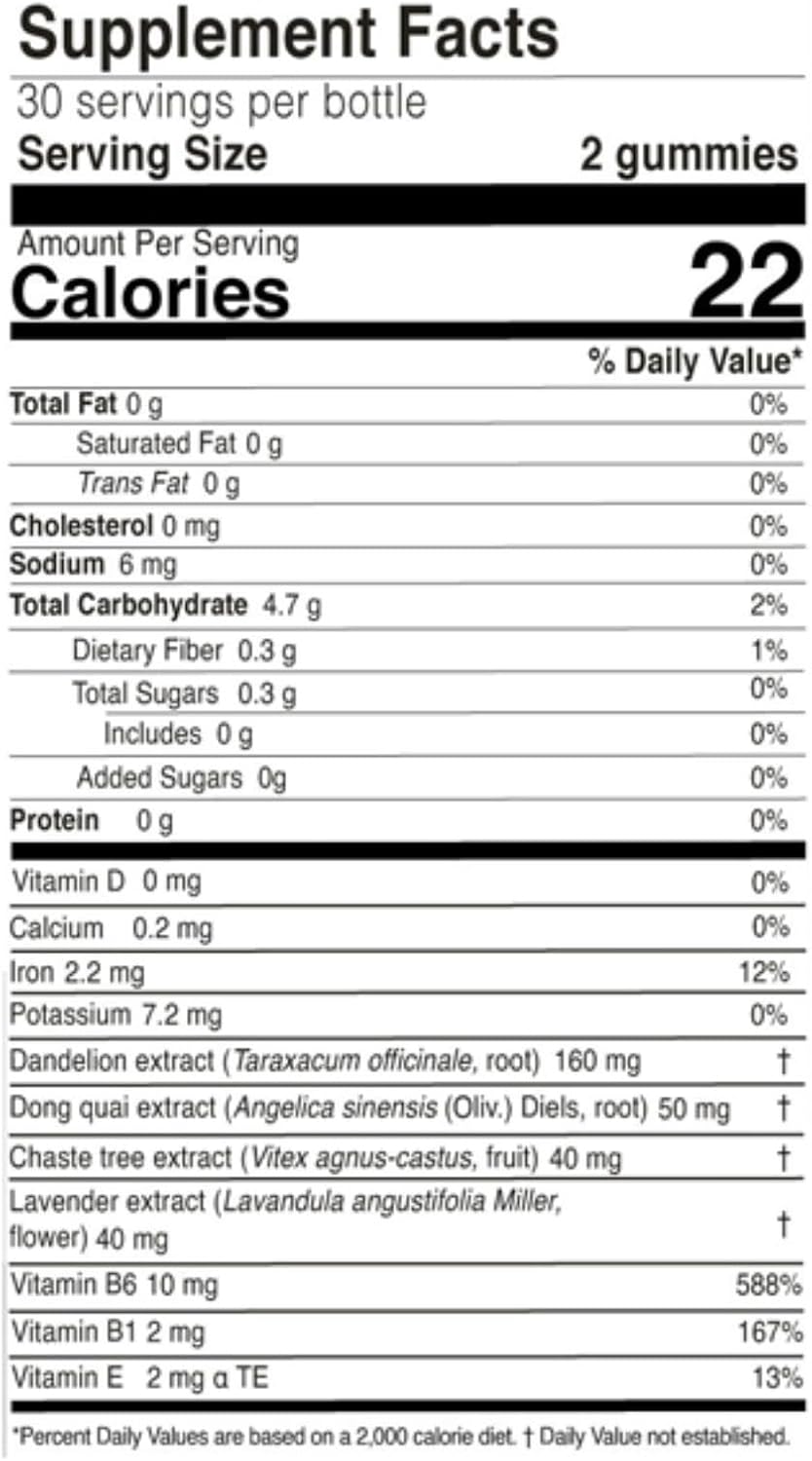 FARMASi Nutriplus Cycle Plus Gummies para Mujer, 60 Gominolas Veganas
