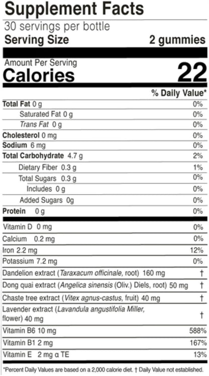 FARMASi Nutriplus Cycle Plus Gummies para Mujer, 60 Gominolas Veganas – Image 2