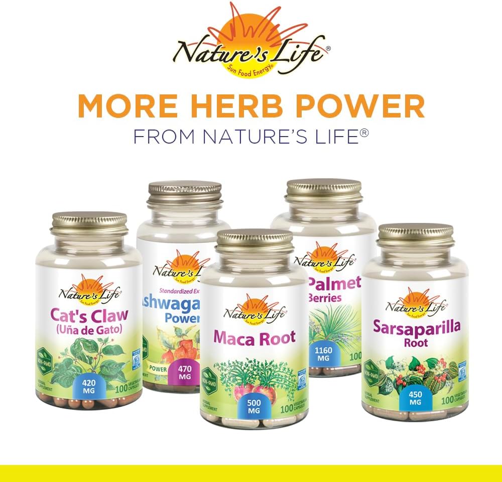 Nature's Life Semilla de Apio 500 mg - Apoyo a la Circulación y Salud Cerebral - 100 Cápsulas