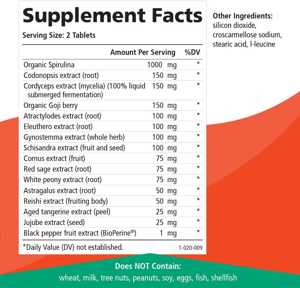 Energy Plus de Pure Essence - Suplemento Herbal de Energía y Concentración - Sin Cafeína - 60 Comprimidos