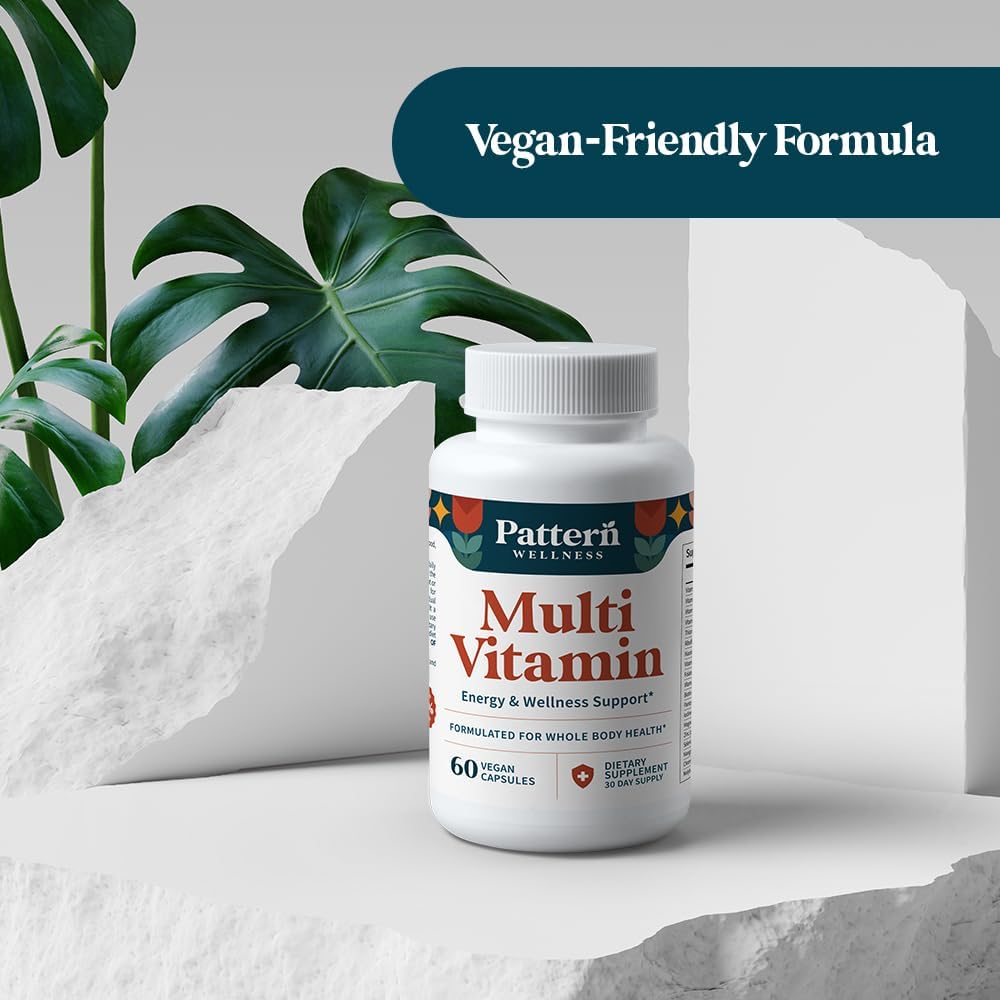 Pattern Wellness Multivitamínico Completo para Hombres y Mujeres – 60 Cápsulas Veganas