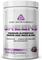 Core Nutritionals Greens - Mezcla Premium de Superfoods Rojos y Verdes con Probióticos, Enzimas Digestivas y Antioxidantes - 30 Servicios (Chocolate Decadence)