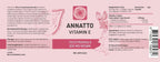 Annatto Tocotrienols - Suplemento Vegano de Vitamina E, 200mg, 180 Cápsulas