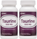 GNC Taurina 500mg, 50 Comprimidos, Apoya la Función Muscular
