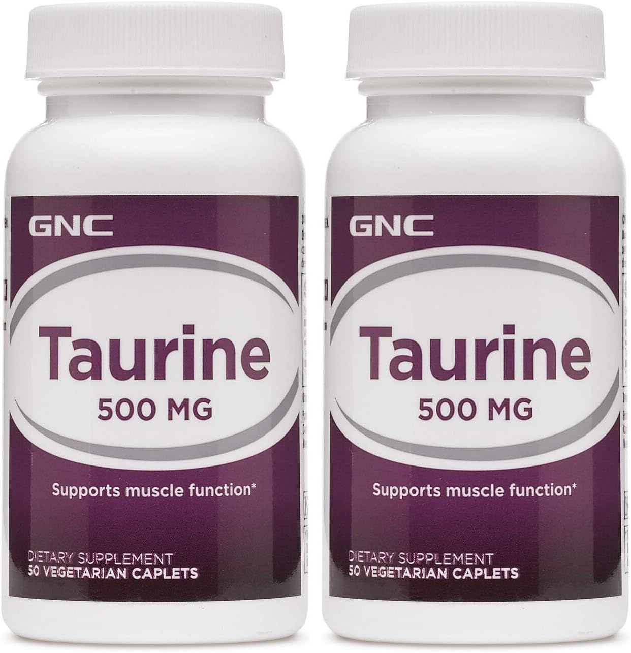 GNC Taurina 500mg, 50 Comprimidos, Apoya la Función Muscular