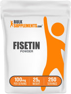 BulkSupplements Fisetina en Polvo – 100mg por dosis, 25g