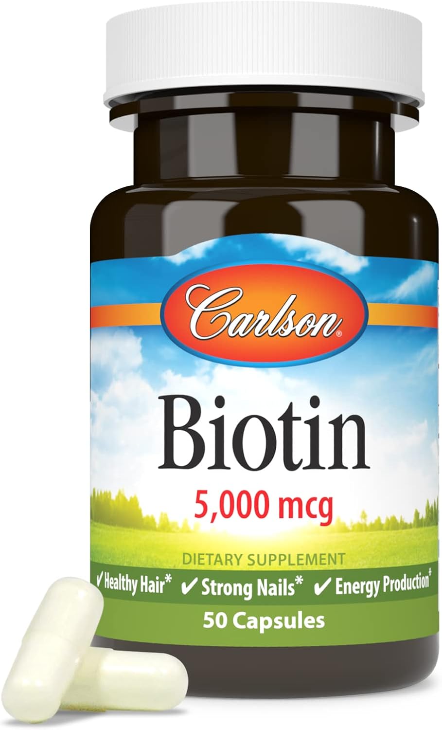 Carlson Biotina 5000 mcg - 50 Cápsulas