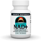 Source Naturals NAD+ Coenzimado B-3, 25 mg – 30 Pastillas Sublinguales