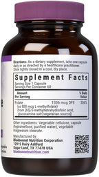 BlueBonnet Nutrition CellularActive Methylfolate 800 mcg – Quatrefolic – Apoyo Prenatal, Energía y Estado de Ánimo – 60 Cápsulas