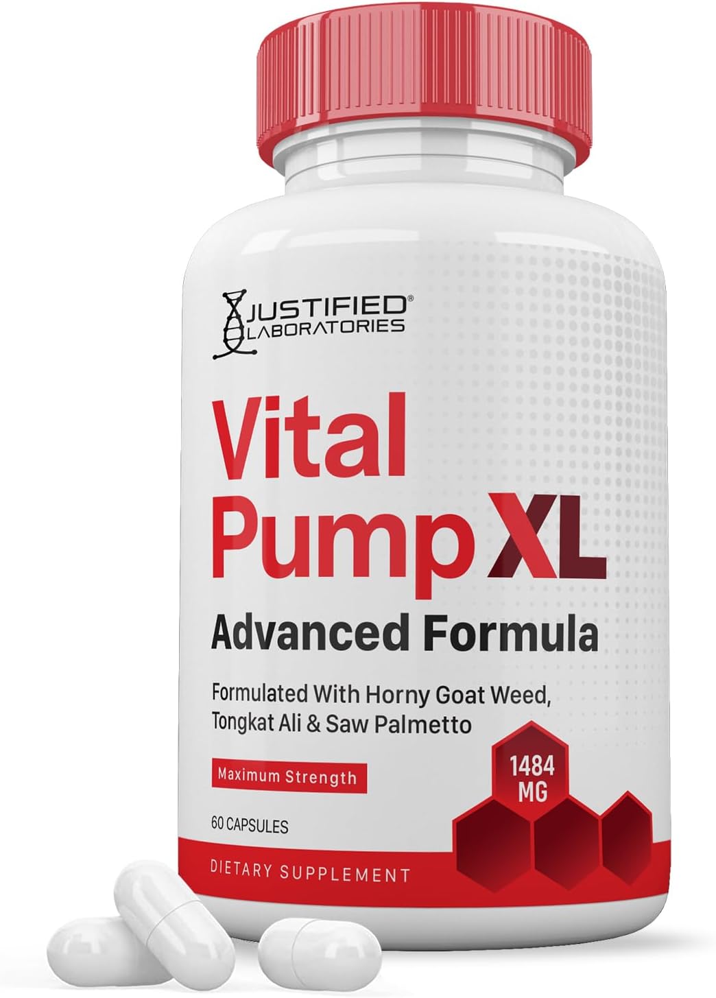 Vital Pump XL Pills 1484mg Advanced Formula Proprietary Blend for Men's Health, 60 cápsulas