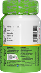 Nutrela Patanjali Vitamina B12 Biofermentada de Origen Vegetal con Moringa y Aloe Vera - 30 Cápsulas Vegetales (Pack de 2)