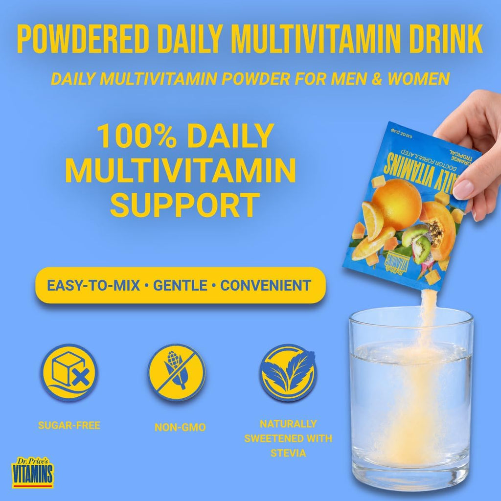 Multivitamínico en Polvo Sabor Tropical Dr. Price - 30 Sobres